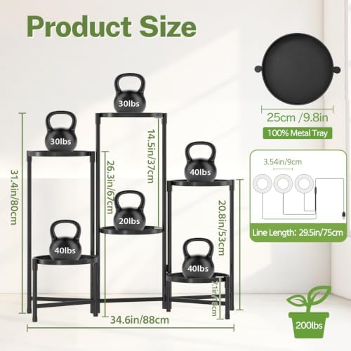 iDavosic.ly 6 Tier Large Plant Stand - Image 2