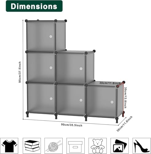 6Cube Storage Organizer Modular Stackable - Image 3