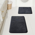 HUXMEYSON Bathroom Rugs Sets 2 Piece, Non-Slip & Quick Dry Bath Mat Set by HUXMEYSON