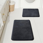 HUXMEYSON Bathroom Rugs Sets 2 Piece, Non-Slip & Quick Dry Bath Mat Set by HUXMEYSON