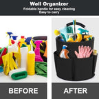 Cleaning Caddy with Handle, Cleaning Supplies Organizer Collapsible Bucket - Image 2