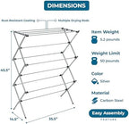 Honey-Can-Do Oversized Collapsible Clothes Drying Rack, 50 lb - Image 6