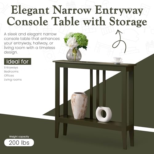Kings Brand Narrow Console Table - Image 3