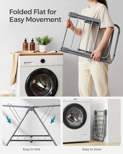SONGMICS Clothes Drying Rack, Free-Standing Indoor Airer - Image 6