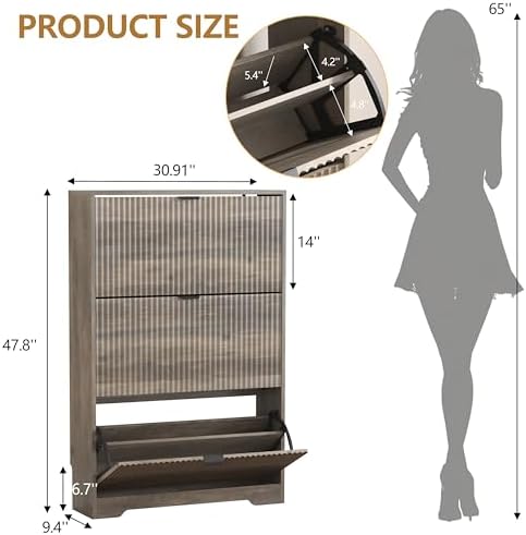 HUANLEGO Shoe Cabinet Storage for Entryway - Image 2