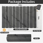 Large Stone Dish Drying Mat for Kitchen Counter, Quick Dry Stone Dishes Mats - Image 2