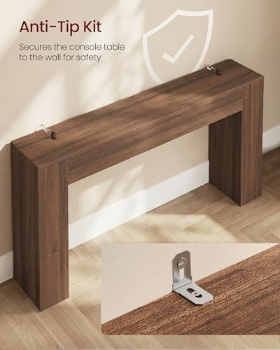 VASAGLE 63 Inches Entryway Table, Thick Tabletop Console Table - Image 5