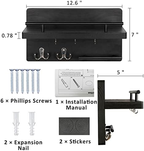 Wooden Wall Mounted Key Holder for Wall - Image 4