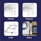BLACK+DECKER 4-Tier Expandable Collapsible Clothes Drying Rack, Telescopic - Image 7