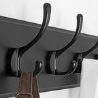 SKOLOO Rustic Coat Rack Wall Mount, 5 Hooks, 17 Inch, Solid Wood - Image 3