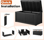 Outdoor Storage Box, Resin Deck Boxes Indoor and outdoor, Waterproof Storage - Image 7