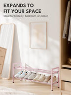 Bumusty 2 Tier Expandable Shoe Rack - Image 5