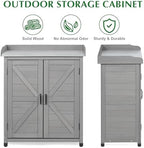 Outdoor Storage Cabinet & Potting Bench Table - Image 4