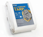 GUARD SHIELD Heavy Duty Tarp 10x20 Feet White Multi Purpose Thick Waterproof by GUARDSHIELD