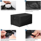 Outdoor Fire Pit Cover Rectangular Waterproof-50x38x23in - Image 4