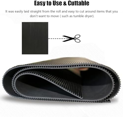 Outdoor Rubber Floor mats for Patio Waterproof, Commercial Home Gym Non Slip - Image 6