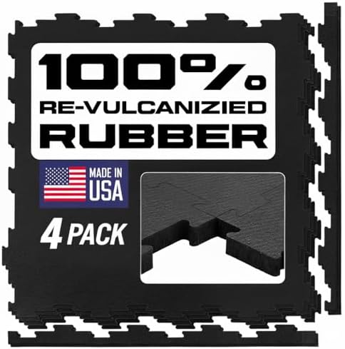 Interlocking Rubber Floor Tiles – Heavy Duty 100% Rubber Gym Flooring by GrytFit