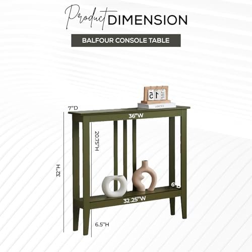 Kings Brand Narrow Console Table w/Storage Shelf - Image 2