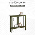 Kings Brand Narrow Console Table w/Storage Shelf - Image 2