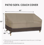 Easy-Going Heavy Duty Outdoor Bench Couch Cover, 62Wx40Dx32H inch - Image 6