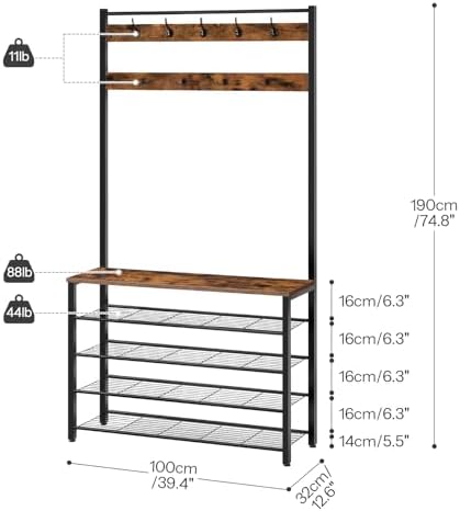 HOOBRO Hall Tree, Coat Rack - Image 4