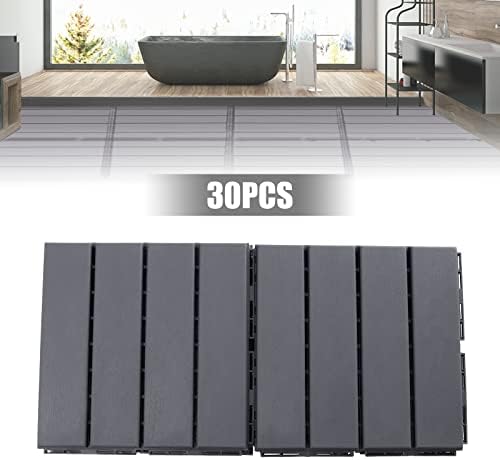 30PC Interlocking Deck Tiles, Waterproof Indoors Outdoor Flooring Tiles - Image 7