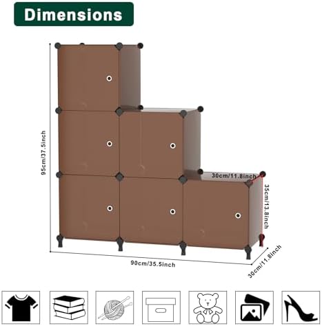 6Cube Storage Organizer Modular Stackable - Image 3