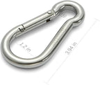 sprookber Stainless Steel Spring Snap Hook Carabiner - Image 2