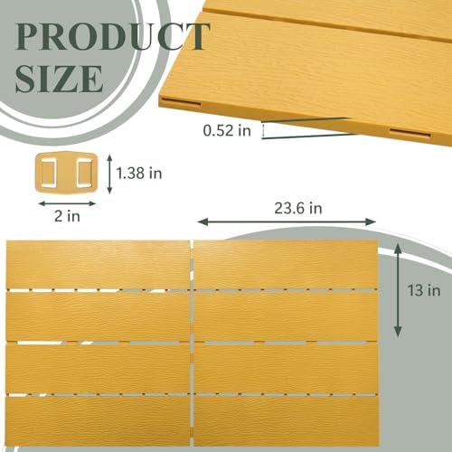 Plastic Interlocking Deck Tiles, Outdoor Patio Flooring 13 sq ft - Image 2