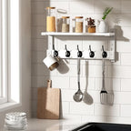 Oraich Wall Hooks with Shelf, Coat Rack Wall Mount - Image 6