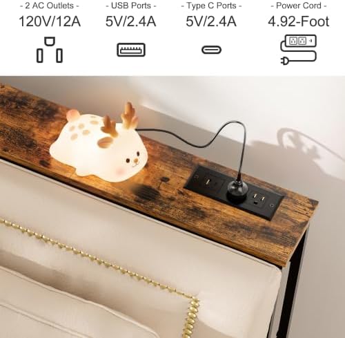 47.2" Console Table with Power Outlets, Narrow Entryway Table with Charging - Image 4