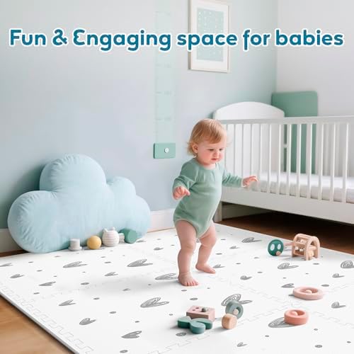 PIGLOG XL Baby Play Mat-72”x 48” Puzzle Play Mat, - Image 4
