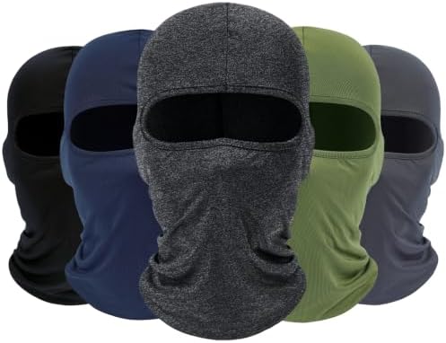 ROXUN Balaclava Ski Mask, 5 Pack Neck Gaiter Motorcycle Summer Cooling by Roxun