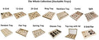 Premium Grade Beige Velvet Jewelry Organization Tray Multifunction 6 Grid Open - Image 7