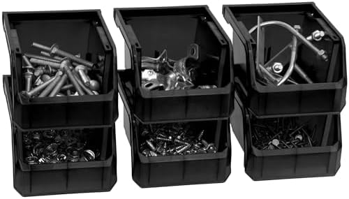 ReadySpace Extra-Small Stackable Plastic Storage Bins - Image 4