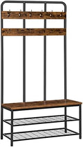 HOOBRO Hall Tree with Bench, Entryway Bench with Coat Rack, Mud Room Rack with by HOOBRO