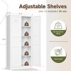 Letaya White Storage Cabinet - Image 3
