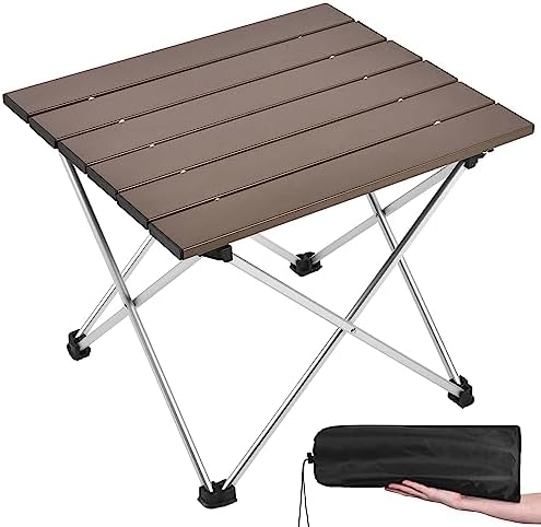Grope Portable Camping Table, Aluminum Folding Beach Table by Grope