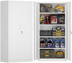 72" H Metal Garage Storage Cabinet by FATIGOSstoragecabinet