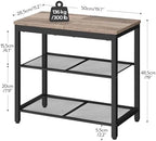 HOOBRO Shoe Bench, 3-Tier Shoe Rack, Industrial Shoe Organizer Storage Bench - Image 3