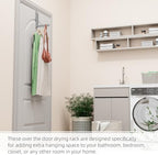 BAKON Over The Door Hanger Folding Clothes Drying Rack, Folding Hanging Coat - Image 5