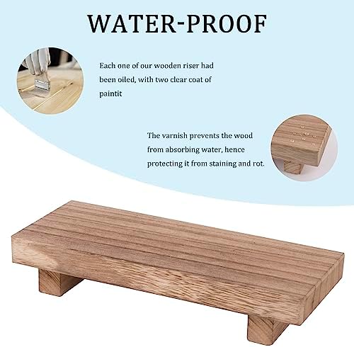 Wood Bathroom Tray Farmhouse Decor Kitchen Soap Holder, 8.7"x3.6" Brown - Image 3