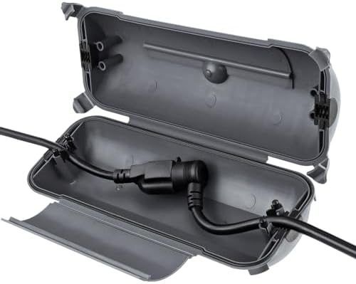 Flemoon Outdoor Extension Cord Safety Cover, IP44 Waterproof Electrical Box by FLEMOON