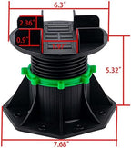 8Pack Adjustable Plastic Pedestal Paver, Floor Slate Support Floor Lift - Image 2