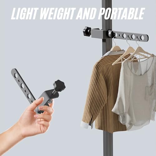 Foldable Indoor/Outdoor Swivel Folding 15-Hole Clothes Drying Rack - Image 6