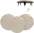 4Pcs Large Stepping Stones Outdoor Garden Walkway, Durable Pavers by MARCHROSE
