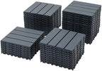 44-Pack Interlocking PP Deck Tiles, All-Weather Anti-Slip Patio Tiles - Image 3