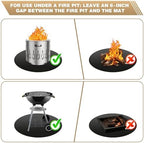 36" Fire Pit Mat for Solo Stove Bonfire - Image 6