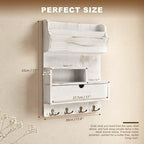 Rebee Vision Pine Wood Key Holder Wall Mount - Image 2
