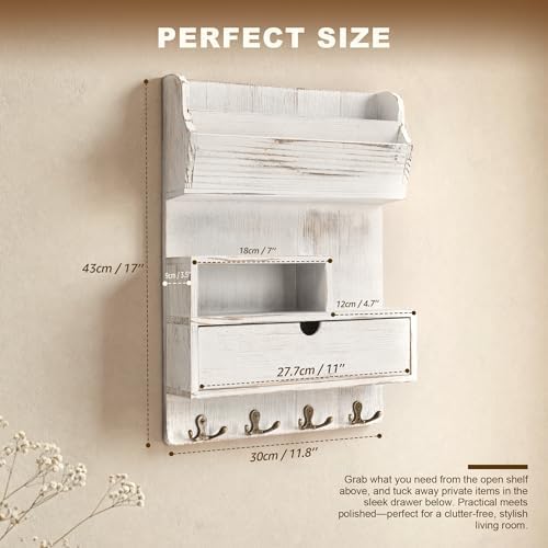 Rebee Vision Pine Wood Key Holder Wall Mount - Image 2